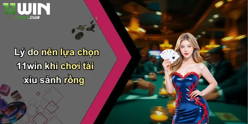 Lý do nên lựa chọn 11win khi chơi tài xỉu sảnh rồng